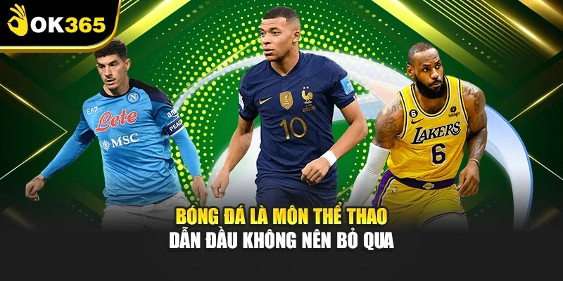 Bóng đá là môn thể thao dẫn đầu không nên bỏ qua